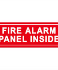 Indoor Fire Alarm Panel Sign Made From Premium Durable Acrylic With Super Strong Self Adhesive And No Fuss Install For Home Office Or Shop Red 9x3 Inches.