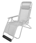 Two Pack Zero Gravity Chair Foot Rest Cushions For Outdoor Recliners, Anti Gravity Folding Lounge Footpads installed view