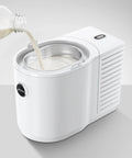 Hella Sleek Chilling Unit Featuring Solid Aluminum Cover And Hygienic Design keeps drinks ice cold with milk being poured.