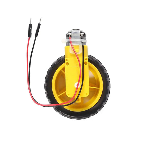 Four Pack TT Motors With 1 To 48 Gearbox Dual Shaft, 3 To 6V, 200 RPM, Wheel Kit For Arduino DIY Smart Car Robots