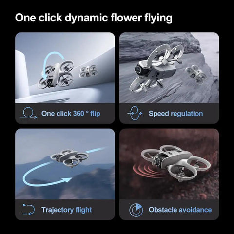 HD Drone With Dual Cameras For Aerial Photography Remote Control Beginner Friendly With Intelligent Obstacle Avoidance