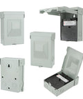 Field Ready 60A AC Disconnect Box With Non Fused Pull Out Switch For Outdoor Condensers Heat Pumps Ev Chargers And Hvac Guys Providing Dead Simple Power Shutoff So You Save Skin On Every Call, showing all angles.