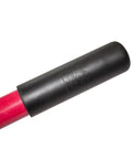 Beefy Heavy Duty Trench Shovel With 14 Gauge Steel Blade And Fiberglass 47 Inch Handle, close-up of black grip and red handle