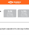 Size guide for Ice Recovery Compression Ankle Wrap For Injury Support Black Large X-Large, adjustable for athletes.