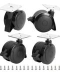 Level Up Your Weekend Cookout Routine With These Hella Durable Locking Casters Optimized For Up Front Control Gas Grills Smooth Rolling Replacement Wheels For Spirit Series Families, 2 7/8 inch black casters with brakes.