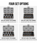 Solid Core S2 Steel 9 Piece Extended Hex Socket Bit Set For Impact Driver Fits Power Drill Rusted Bolts With Heavy Duty Grip And High Torque Performance For Serious DIY Jobs, 8-piece and 9-piece cases, 55mm and 100mm