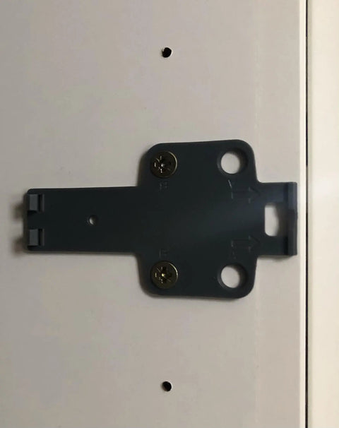 Super Slick Push To Open Cabinet Latches With Strong Magnet Set Of 3 Silver Touch Release Handles For Kitchen Cupboards And Drawers Quick Install Kick Open Hardware cabinet latch installation on white surface.