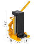 Heavy Duty Toe Jack Lift Hydraulic Tool For Cars And Trucks, air hydraulic toe jack with 5 to 10 ton capacity, yellow