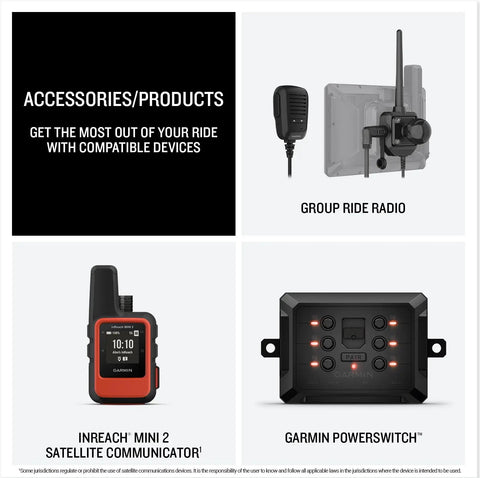 Accessories for Rugged 8 Inch Touchscreen Powersport GPS Navigator For Off Road SxS Rides With 10 Hz GPS, Fast Processor, IP67 Durability
