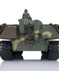 1 16th Scale Panther G RC Tank With Infrared Combat And Hull Recoil, rear view, camouflage pattern, plastic version, ready to run