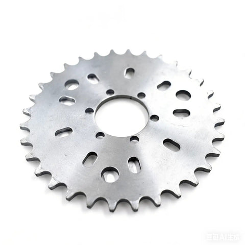 Beefy CNC Aluminum Adapter With 40T Sprocket For 25mm Or 38mm Rear Hubs Fits 49cc To 80cc Two Stroke Motorized Bicycles machined finish