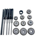 AZAXCQ Premium Valve Seat Tool Kit 26-40mm Diamond Grinding Wheels, shown with handles and round grinding wheels