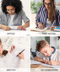 People using Everlasting Inkless Pencil Set With 10 Reusable Pencils for drawing, writing, sketching, and homework in various settings