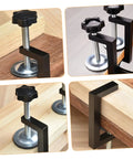 2 Pack Adjustable Wicker Furniture Clips for Outdoor Patio Sofas and Rattan Chairs in metal detail, secure fasteners.