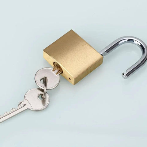 Solid Brass Padlock Set With Keyed Different Locks 12 Pack Includes 24 Keys Tough As Nails Security For Backpacks Luggage Bags Closets