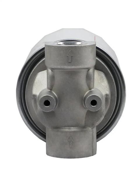 Front view of Rugged Pro Grade Hydraulic Oil Filter Assembly 10 Micron With 15 PSI Bypass For Petroleum Based Fluids, 250 PSI Rated