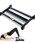 Glute Ham Glider For Home Gym Workouts, Booty Builder And Leg Exercise Roller with smooth urethane wheels in use