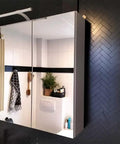 Black Peel And Stick Herringbone Backsplash Tiles For Kitchen And Bathroom Aluminum Self Adhesive Wall Tiles Waterproof Heat Resistant Up To 190 Fahrenheit Easy To Cut With Jigsaw 12 Sheets with modern bathroom mirror.
