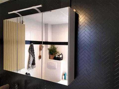 Black Peel And Stick Herringbone Backsplash Tiles For Kitchen And Bathroom Aluminum Self Adhesive Wall Tiles Waterproof Heat Resistant Up To 190 Fahrenheit Easy To Cut With Jigsaw 12 Sheets with modern bathroom mirror.
