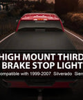 High Mount Third Brake Light With Bulb For Chevy Silverado And GMC Sierra 1999 To 2006 1500 2500 3500 HD Models And 2007 Classic