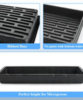 Ten Pack Heavy Duty 1020 Seed Trays Set Extra Thick Plastic Flats for Seed Starting with ribbed base and no gnats design