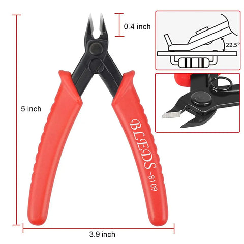 Pro Grade Flush Cutter Wire Cutters With Anti Slip Handles For Electronics Jewelry Making And 3D Printing Copper Wire Cables