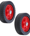 Two Pack Battery Powered Lawn Mower Attachments With Roller Wheels For Breezy Maneuvering And Simple Assembly Boosting Stability