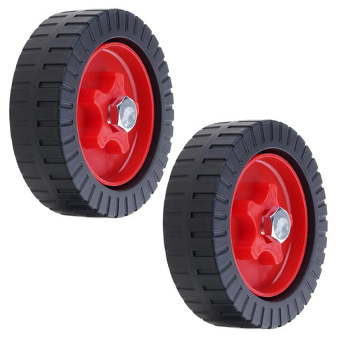 Two Pack Battery Powered Lawn Mower Attachments With Roller Wheels For Breezy Maneuvering And Simple Assembly Boosting Stability