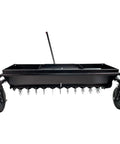 Tow Behind 2-In-1 Lawn Aerator And Spreader With Weight Tray For Extra Penetration Drops Seed Fertilizer Or Lime While Aerating 40-Inch Wide Flat Black