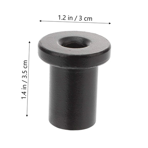 5 Piece Barn Door Track Spacers Set - Rust-Resistant Wall Link Devices For Seamless Sliding Door Install, black hardware close-up