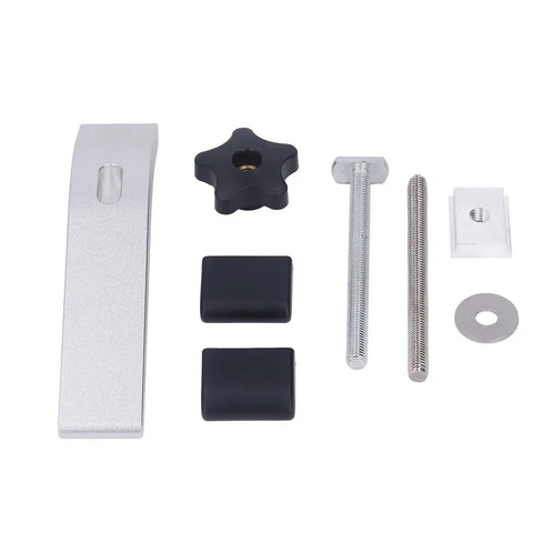 Badass Two Pack T Slot Hold Down Clamps Featuring M8 Threads and Scratch Free Soft Jaws For Router Tables CNC Mills And Drill Press Jigs parts layout