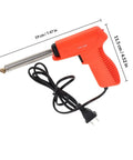 All In One Plastic Welding Tool Kit For Cars, Easy To Use Bumper Repair Welder with dimensions labeled