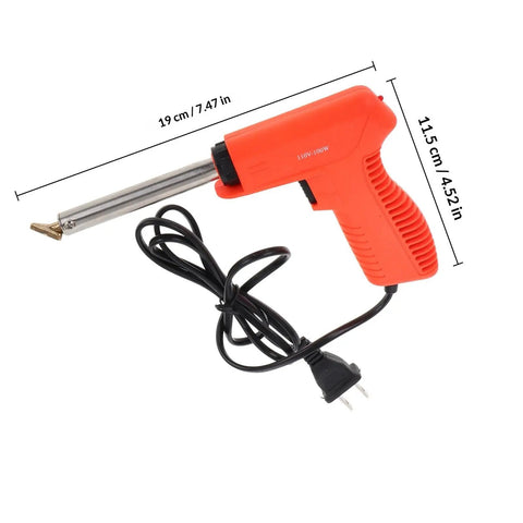 All In One Plastic Welding Tool Kit For Cars, Easy To Use Bumper Repair Welder with dimensions labeled
