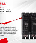 Single 70 A 2-Pole 120/240 V Q Line Plug-In Circuit Breaker with Non-Interchangeable Trip and Thermoset Case