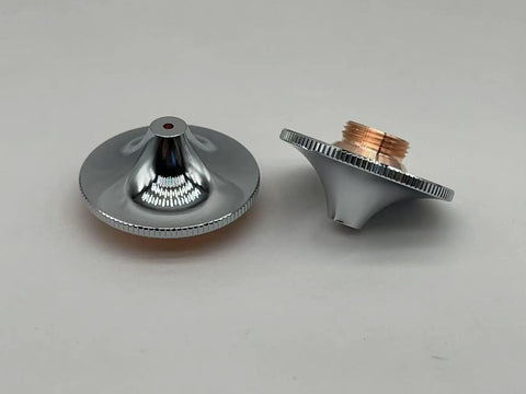 10Pcs D28 28mm Diameter High Speed Double Layer Laser Cutting Nozzle Set With Killer Prograde Purple Copper Construction And 1.8mm Orifice
