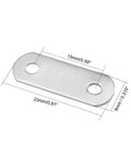 Stainless Steel Corner Brace Repair Plates For Furniture Pack Of 20 Or 50 30mm By 8mm with dimensions shown