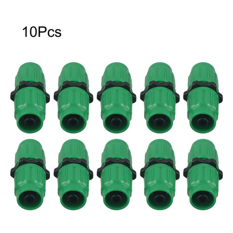 10-piece green connectors from All In One Garden Hose Repair Kit With Quick Leak Fix For Home Gardening And Lawn Care Durable Build Easy