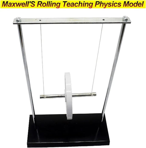 Pendulum Energy Lab Kit for Physics Class showing metal construction with roller on track, kinetic energy demonstrator.