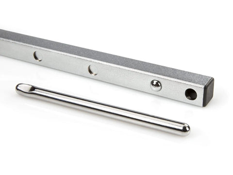 Telescoping Basin Wrench 10 To 17 Inch With Adjustable Jaw Fits 7/8 To 2-1/2 Inch Nuts, close-up on metal shaft and pin components