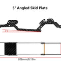 Carbon Fiber LCG Chassis Kit For TRX4M Bronco One Eighteen RC Crawler Upgrade with 5° angled frame measurements.