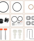 Air Motor Repair And Rebuild Kit 206728 for Fireball And Monark Oil Pumps with seals, gaskets, and O-rings for easy install.