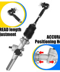 TXT Steering Rack And Gear Box Assembly for Golf Cart EZGO TXT MPT Electric And Gas 2001 Up with thread adjustment