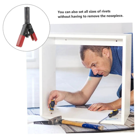 Check Out This Awesome Cabilock Mini Rivet Gun Set Manual Tool Kit For Serious DIYers Who Need A Durable Riveter Machine That Sets Rivnuts Perfectly In One Quick Stroke With Its Ergonomic Design, manual rivet gun with red handles