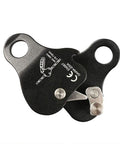 Beefy Aluminum Climbing Rope Grab Self Locking Safety Ascender 8-13mm with dual lock feature, black metal device