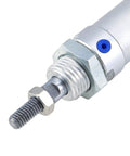 Close-up of 16mm Bore Pneumatic Cylinder With 50mm Stroke, Double Acting Single Rod, Comes With Y Connector And Two Quick Fittings, MAL16x50