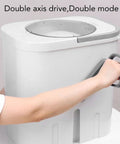 Hand Crank Portable Washing Machine No Sweat Laundry Solution Compact Camping Washer for dorms, showcasing the crank handle.