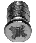 Top Shelf Euro Cabinet Screws For 5Mm Holes 11 5Mm Thread 6 3Mm Shank Varianta Style Phillips Flat Head Nickel Alloy Steel close-up view.
