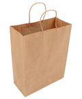 50 Pack Kraft Paper Shopping Bags With Handles Eco Friendly Reusable Durable Large Capacity For Shopping Gift Wrapping DIY Decor