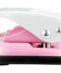 Side view of InCOURAGE 12 Reduced Effort 3 Hole Punch For Office And School Use No Fuss Punching Up To 12 Sheets With EZ Squeeze Technology.