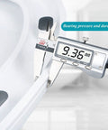 Premium Thickened V Shape Soft Close Toilet Seat Covers The Lid With Silent Damping Hinges measuring 9.36mm for durable installation.